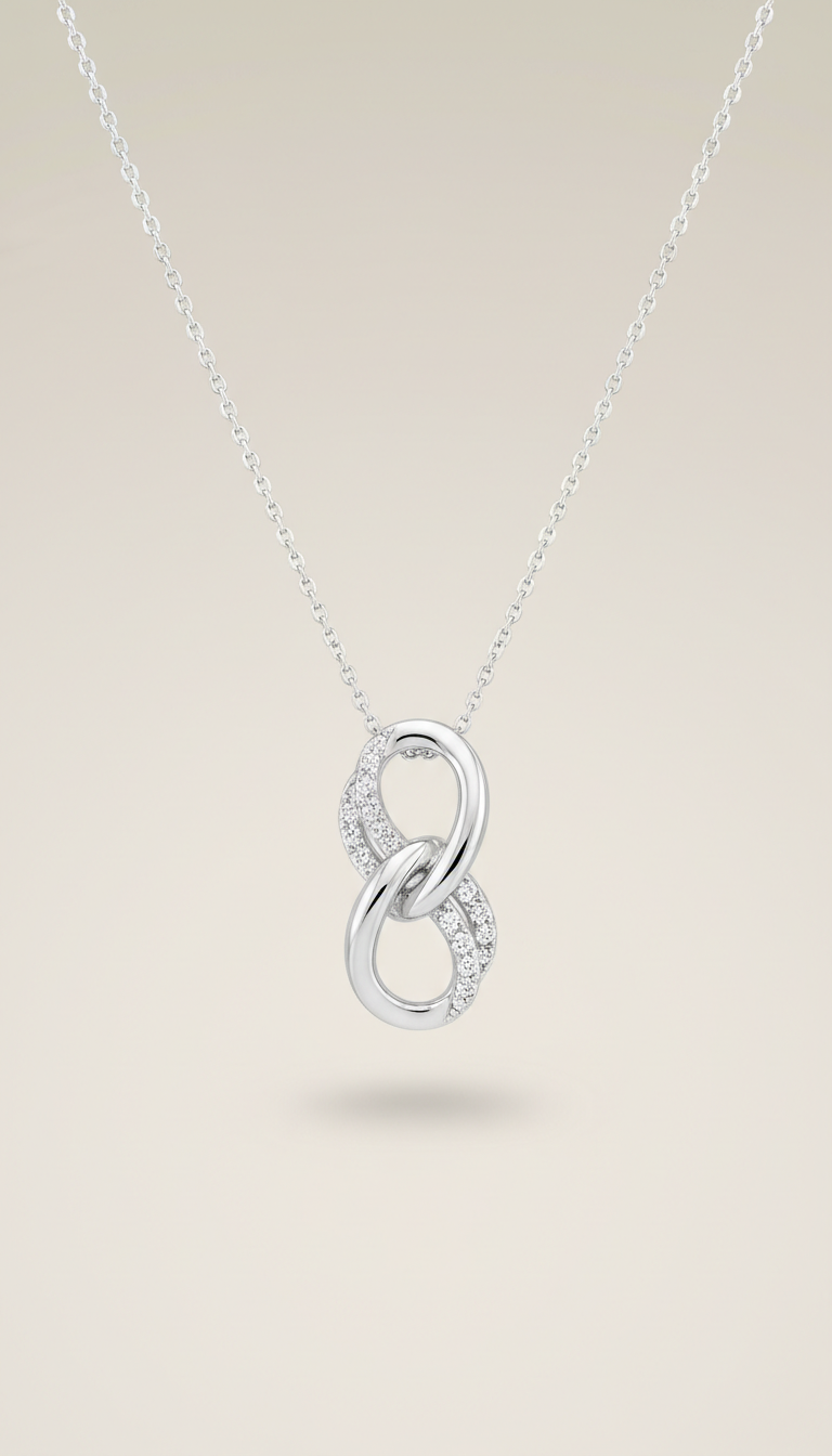 White Gold Pendant Necklace