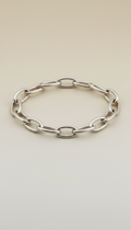 Soft Silver Link Bracelet